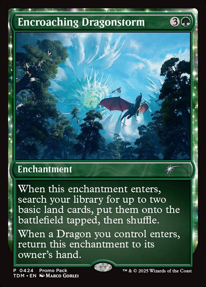 Encroaching Dragonstorm card front