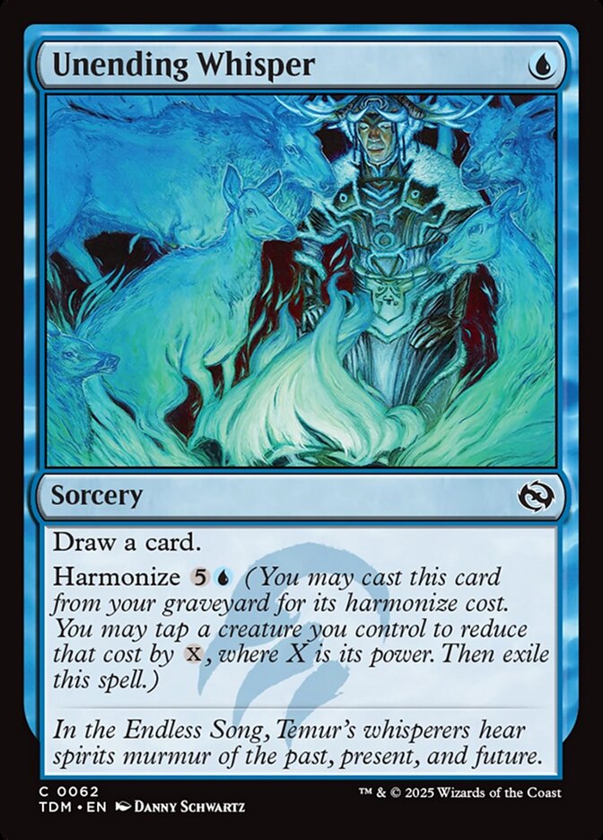Unending Whisper card front