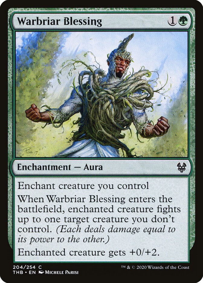 Warbriar Blessing card front