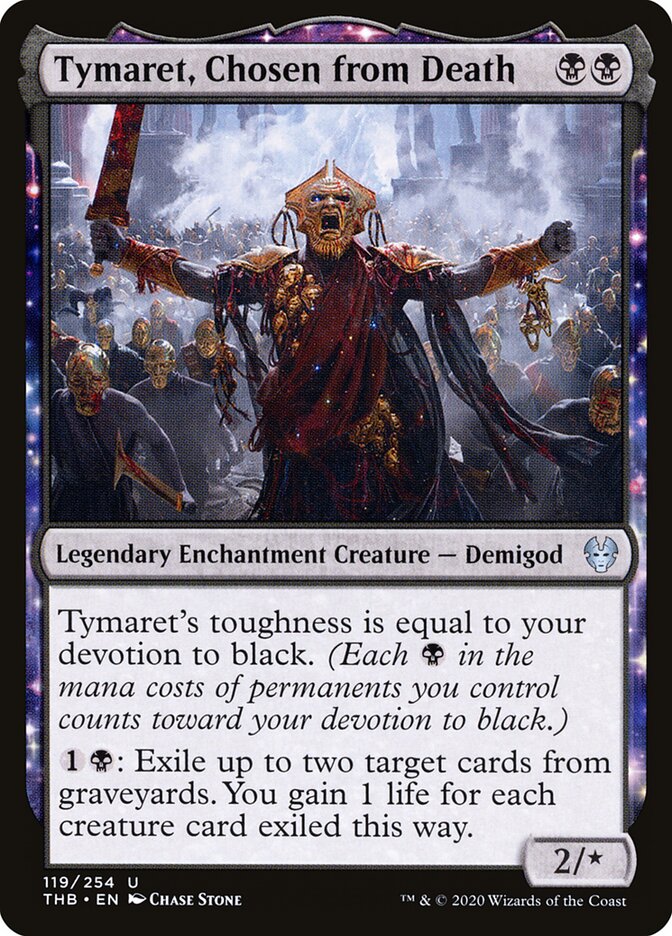 Tymaret, Chosen from Death card front