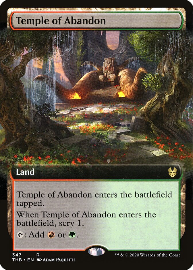 Temple of Abandon card front