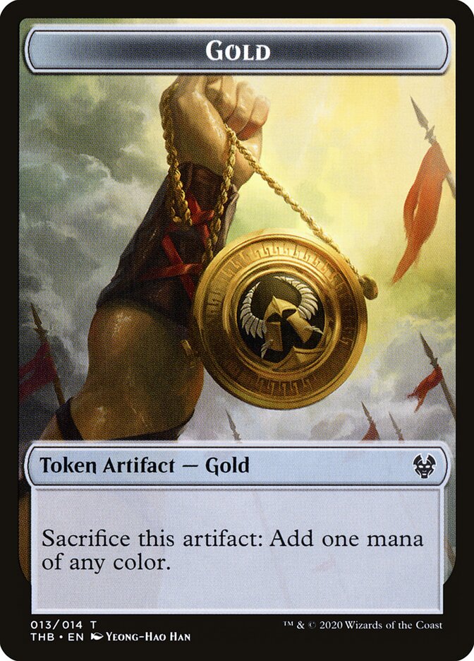 Gold card front