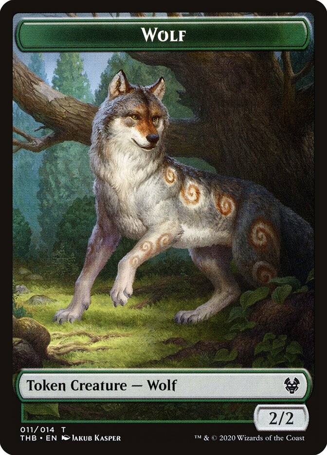 Wolf card front