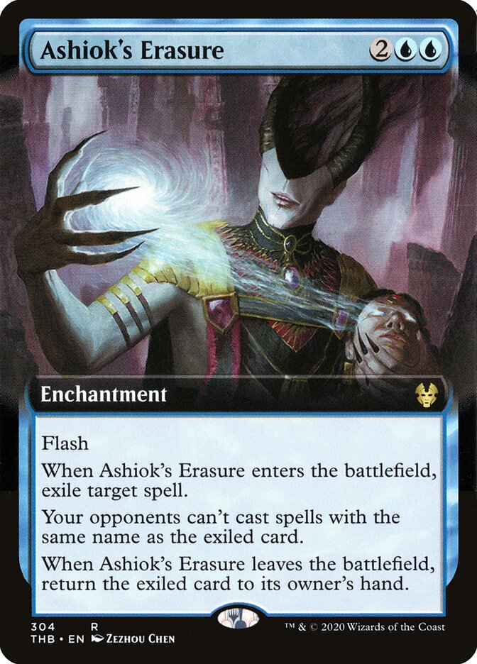 Ashiok's Erasure card front