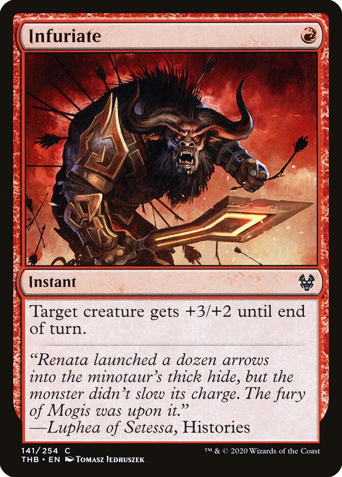 Infuriate card front