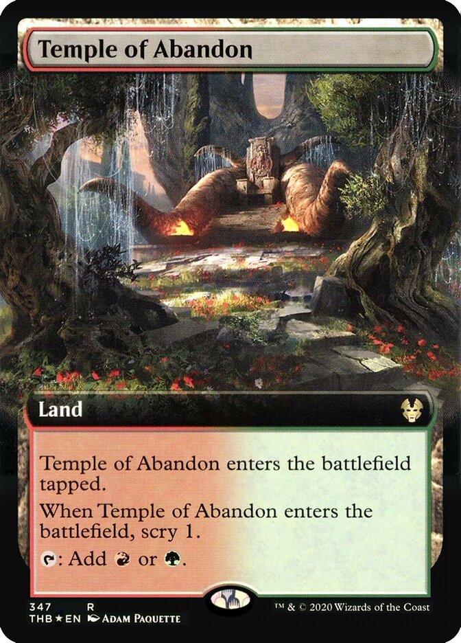 Temple of Abandon card front