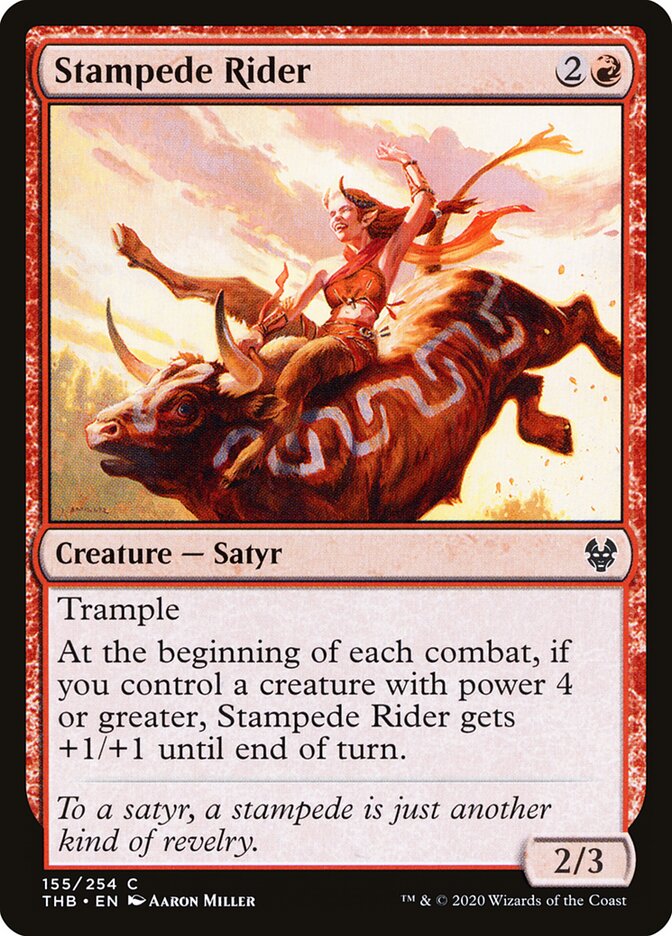 Stampede Rider card front