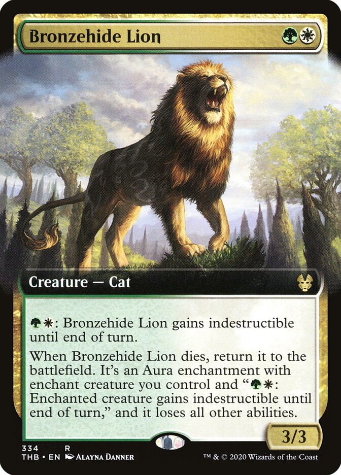 Bronzehide Lion card front