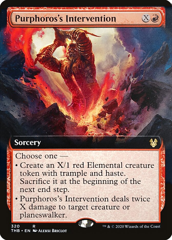 Purphoros's Intervention card front