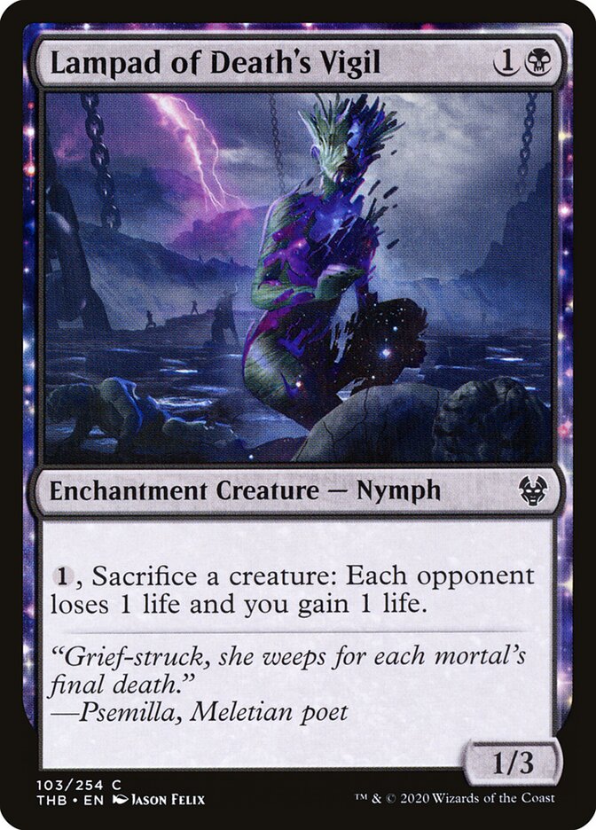 Lampad of Death's Vigil card front
