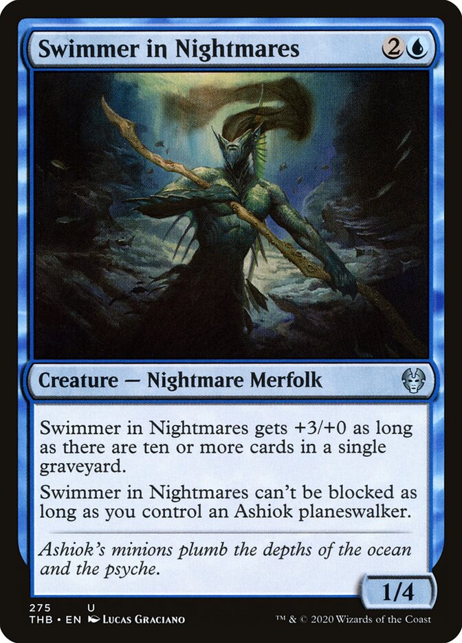 Swimmer in Nightmares card front