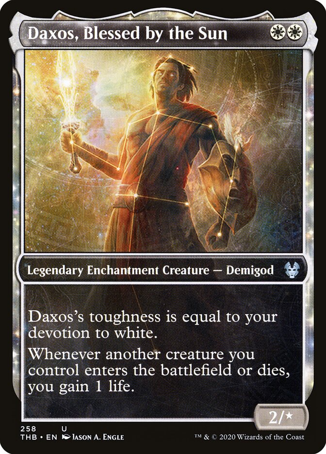 Daxos, Blessed by the Sun card front