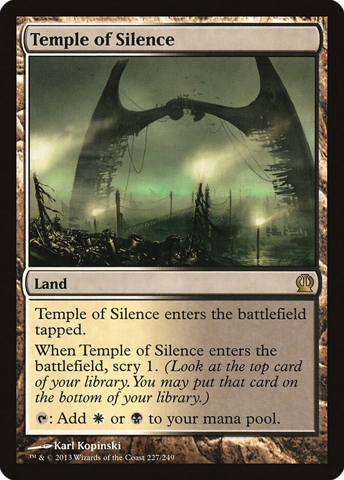 Temple of Silence card front