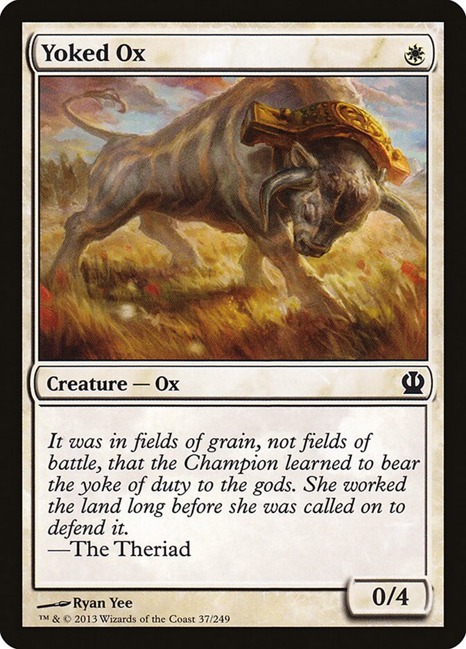 Yoked Ox card front