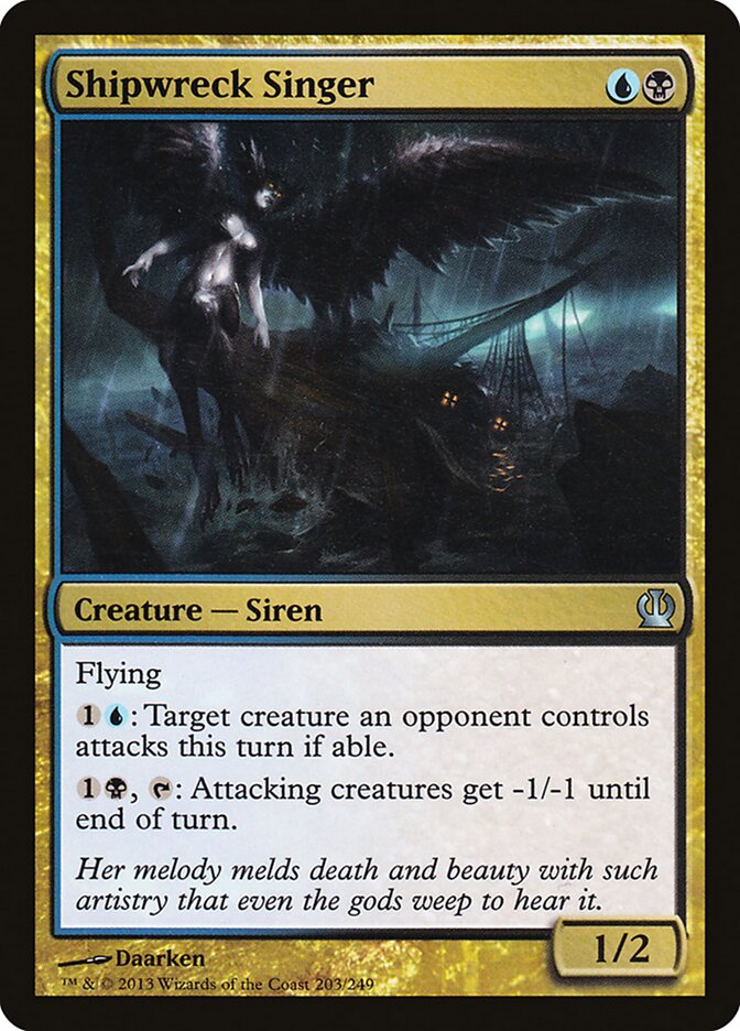 Shipwreck Singer card front