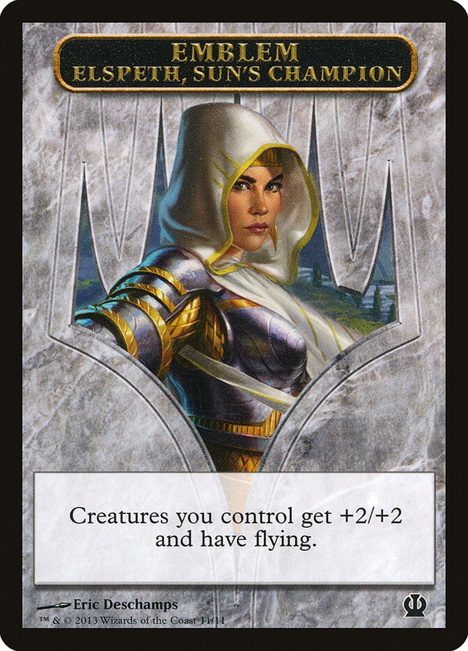 Elspeth, Sun's Champion Emblem card front