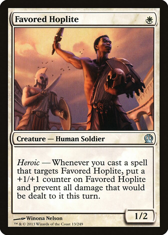 Favored Hoplite card front