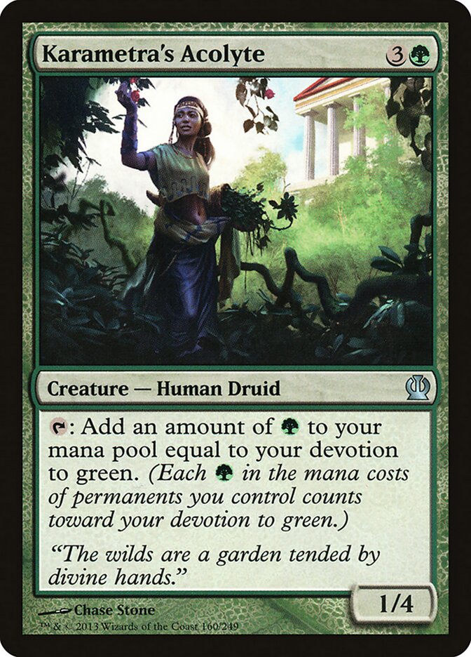 Karametra's Acolyte card front