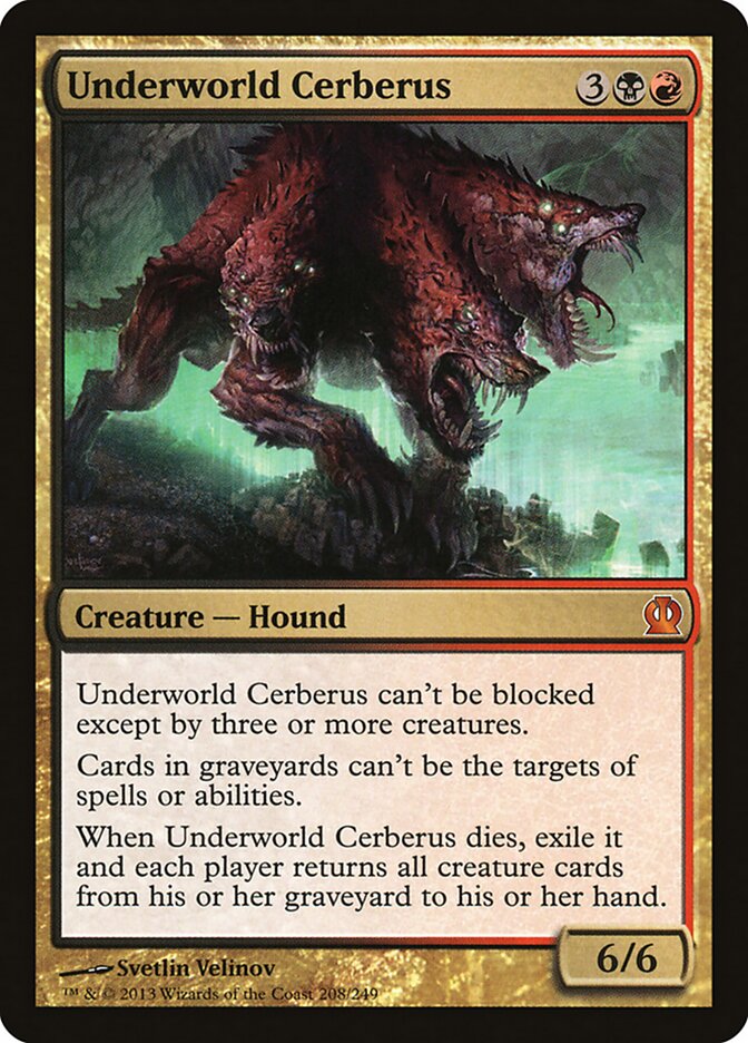 Underworld Cerberus card front