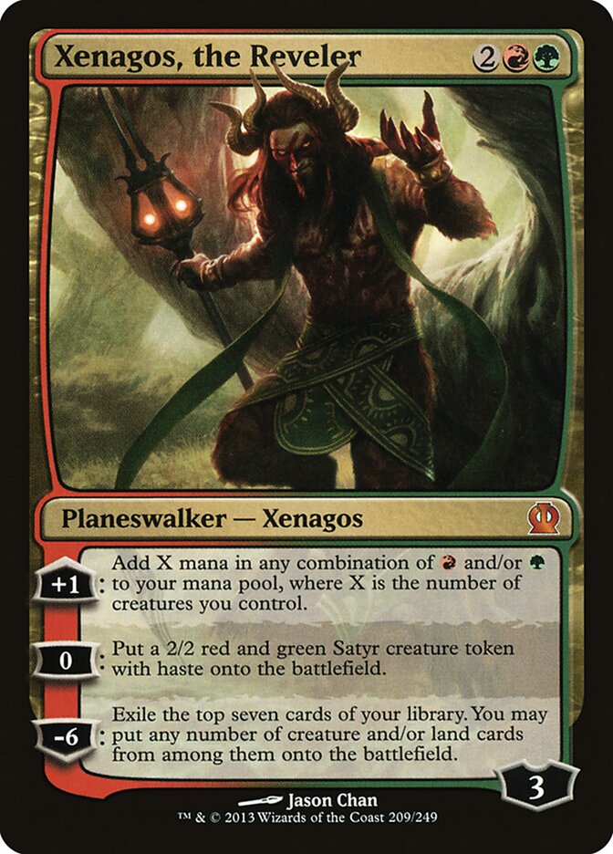Xenagos, the Reveler card front