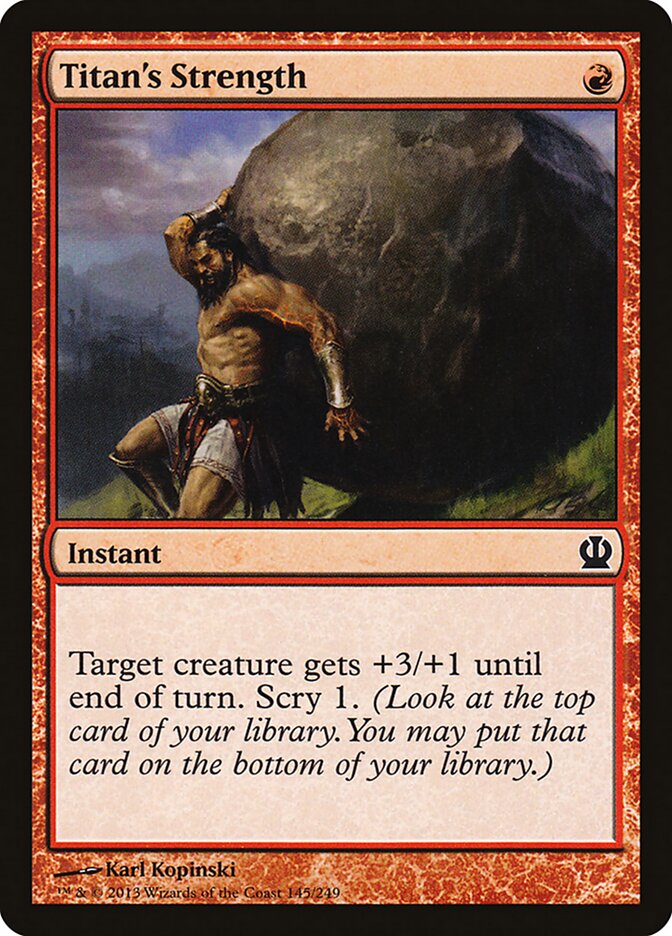 Titan's Strength card front