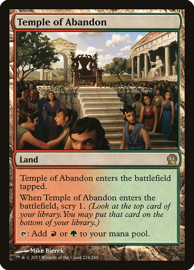 Temple of Abandon card front