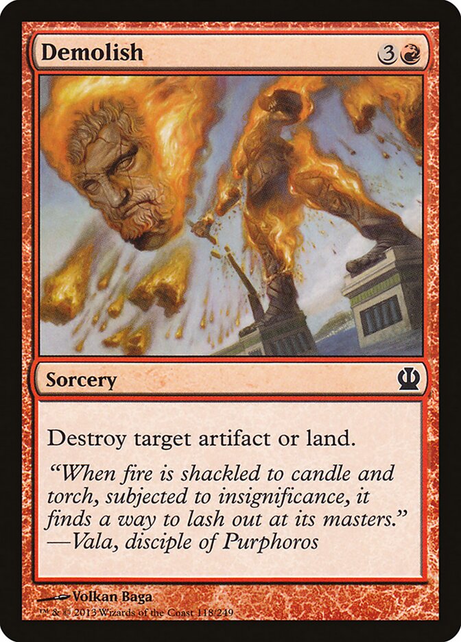Demolish card front