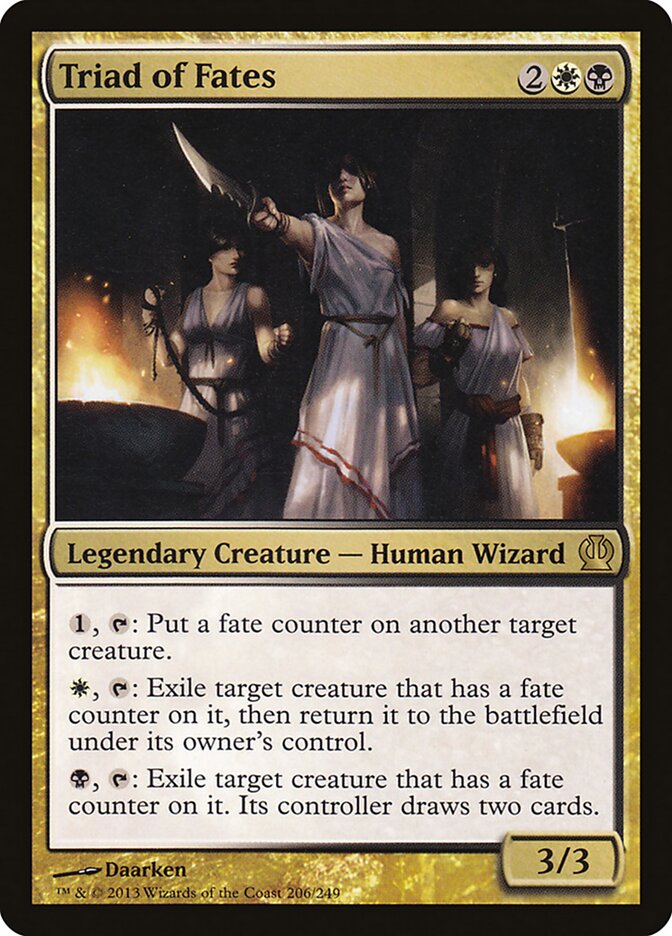 Triad of Fates card front