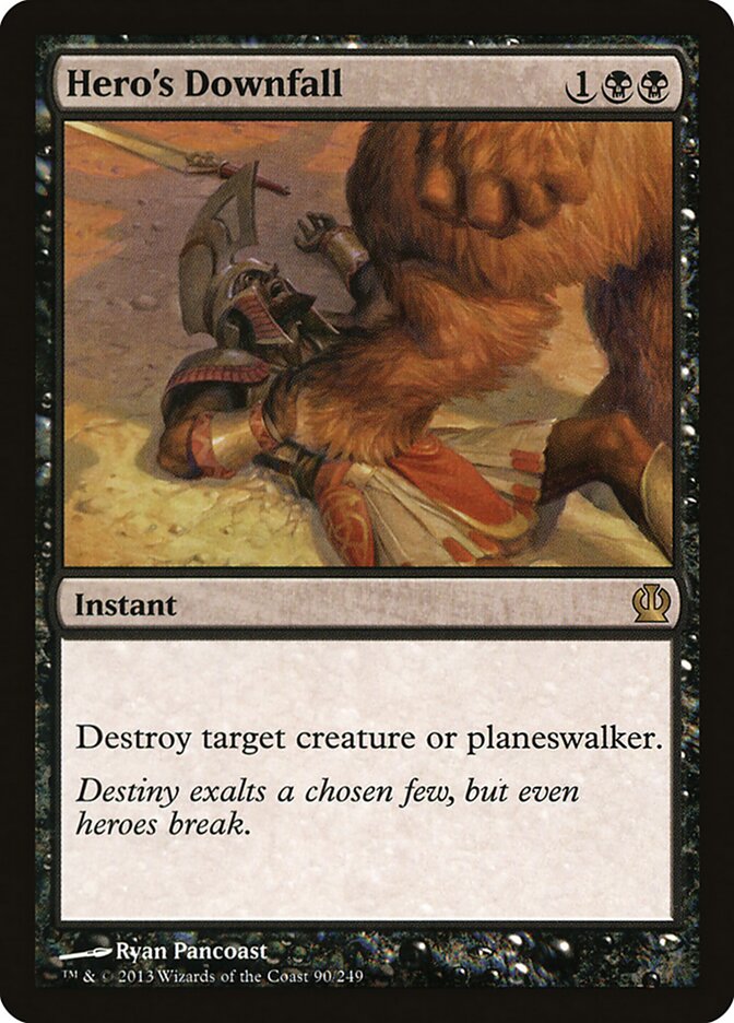 Hero's Downfall card front