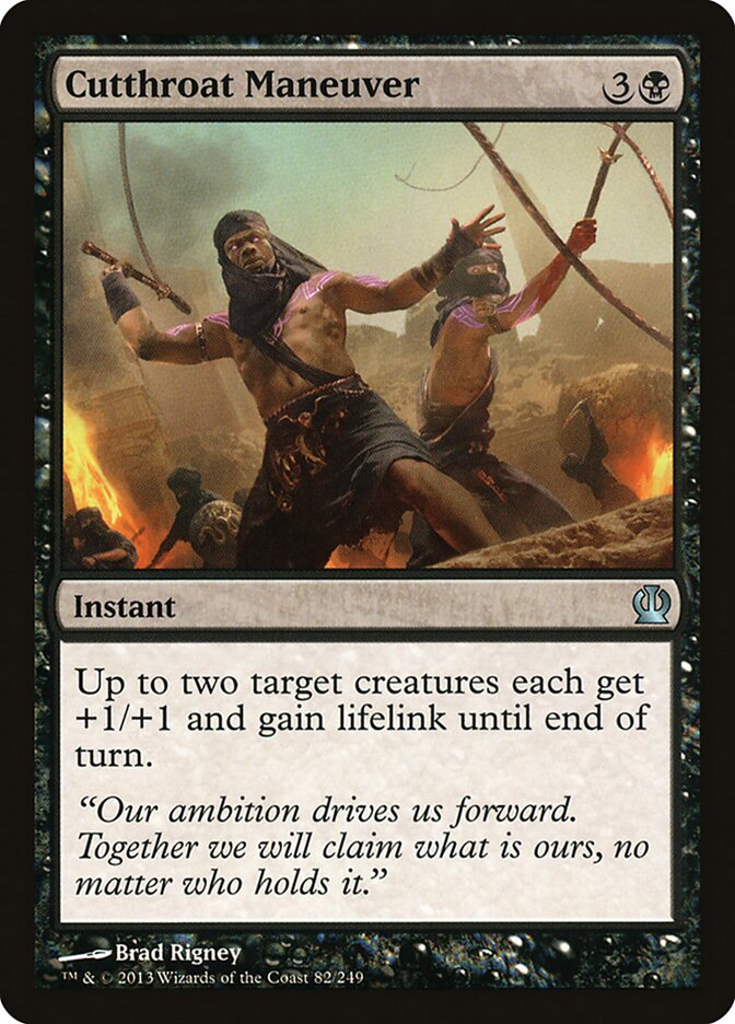 Cutthroat Maneuver card front