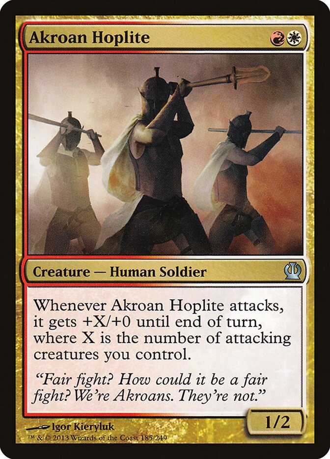 Akroan Hoplite card front