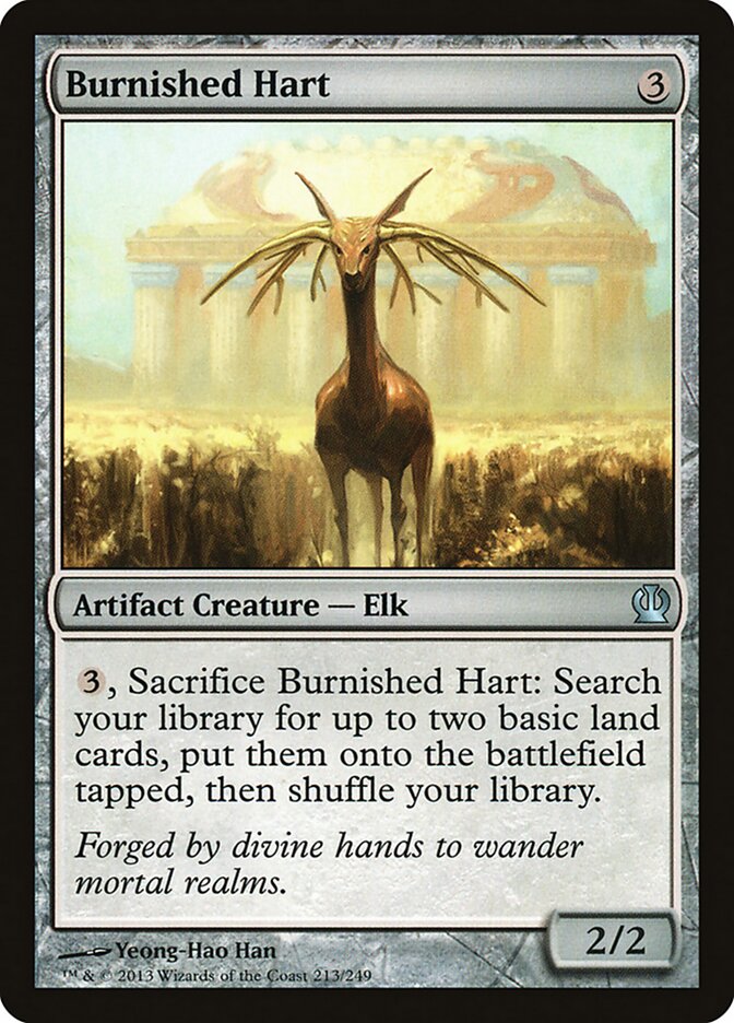 Burnished Hart card front
