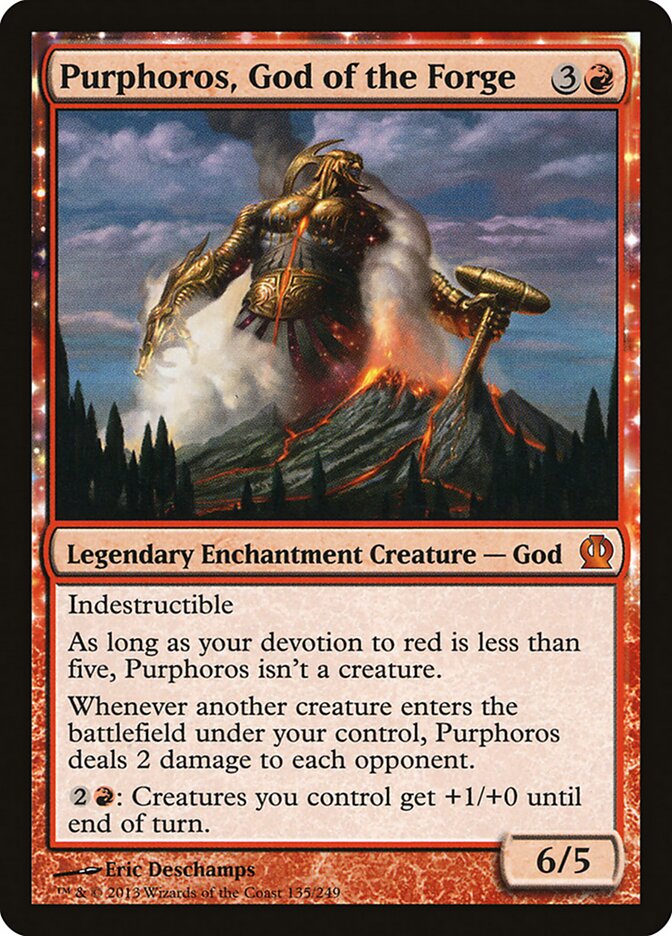 Purphoros, God of the Forge card front