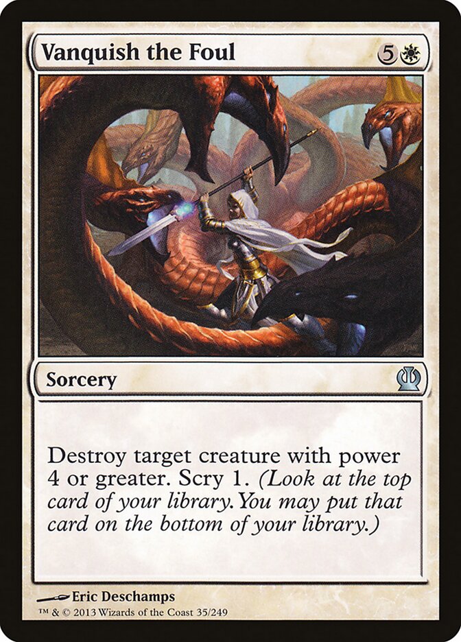 Vanquish the Foul card front