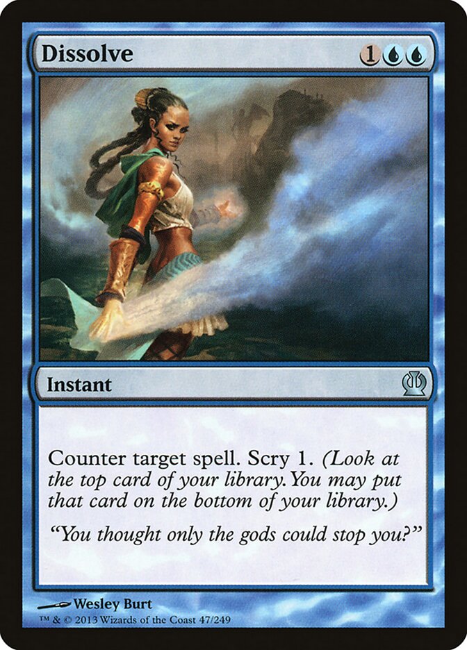 Dissolve card front