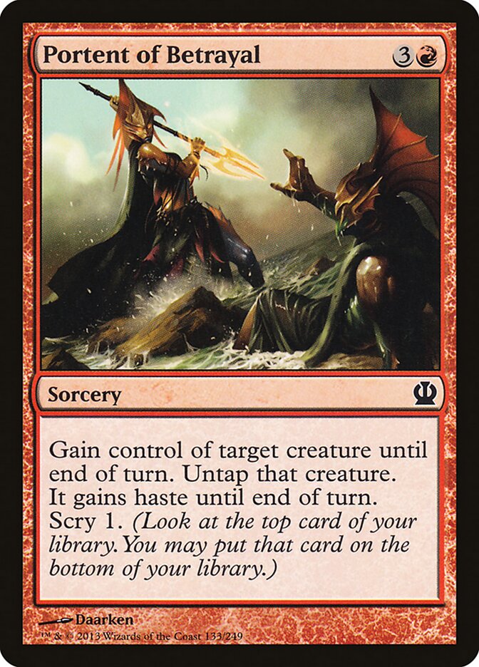 Portent of Betrayal card front