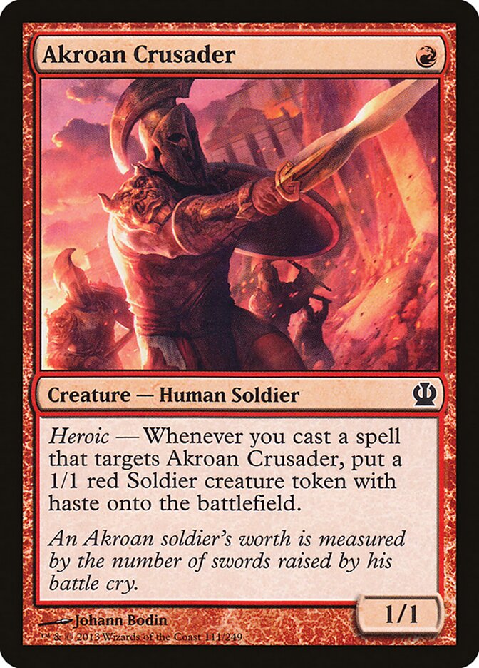 Akroan Crusader card front