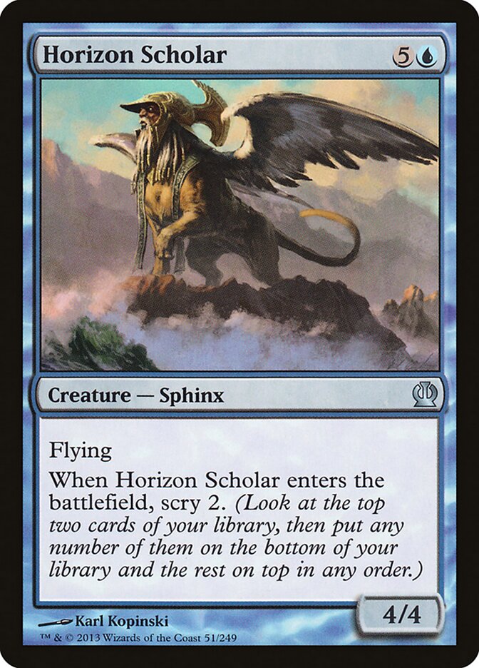 Horizon Scholar card front