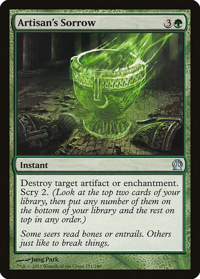Artisan's Sorrow card front