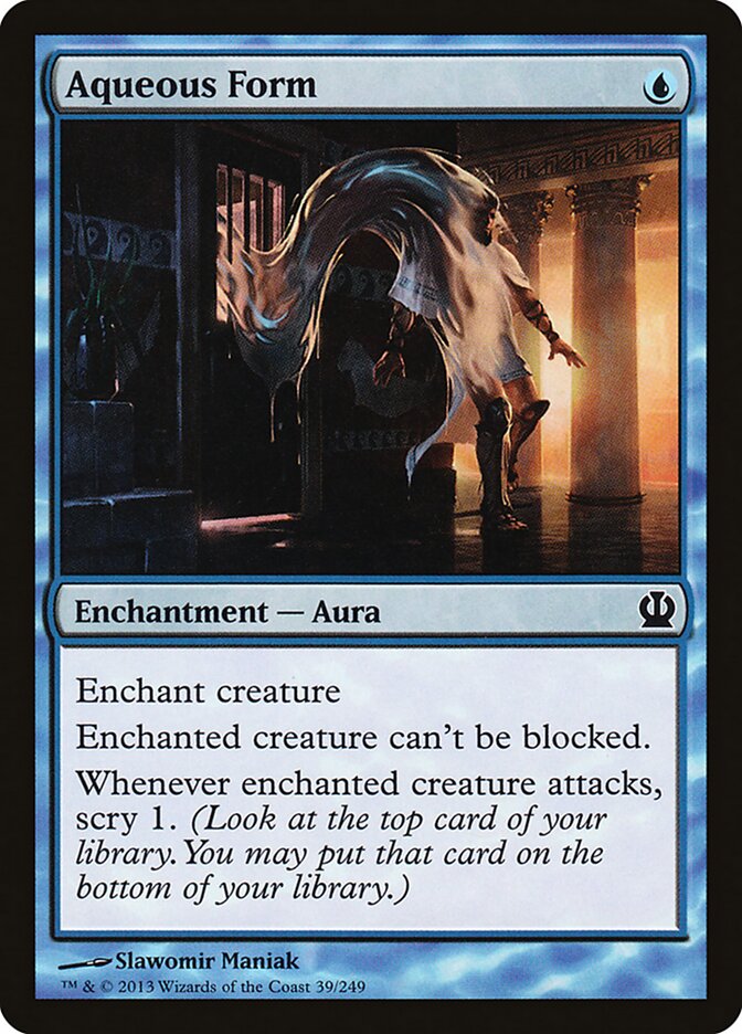 Aqueous Form card front