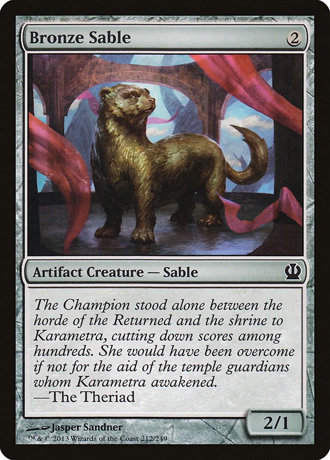 Bronze Sable card front