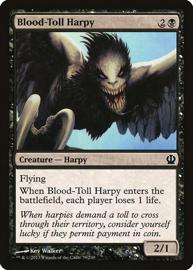 Blood-Toll Harpy card front
