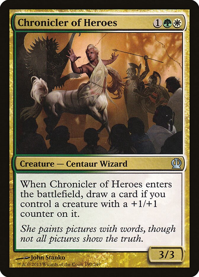 Chronicler of Heroes card front