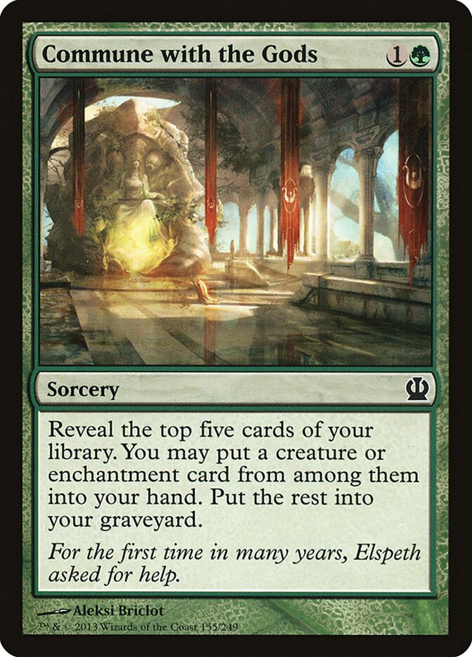 Commune with the Gods card front