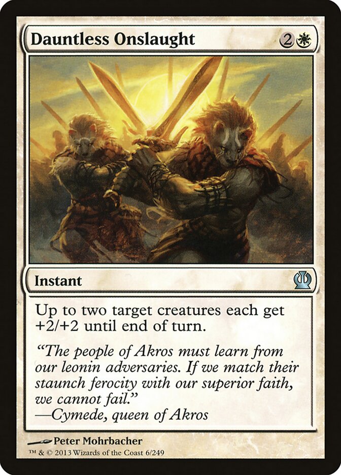 Dauntless Onslaught card front