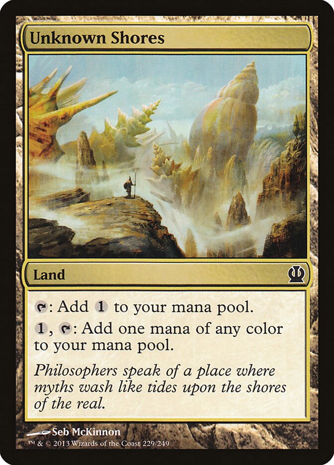 Unknown Shores card front
