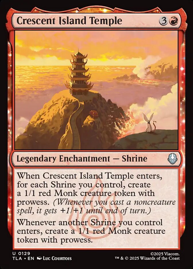 Crescent Island Temple card front