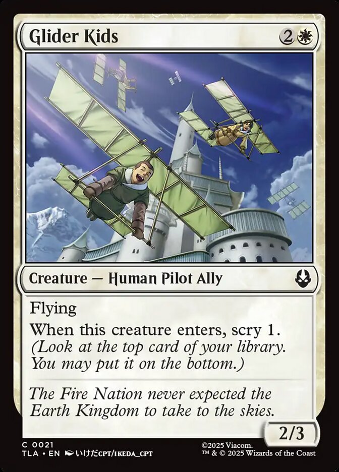 Glider Kids card front