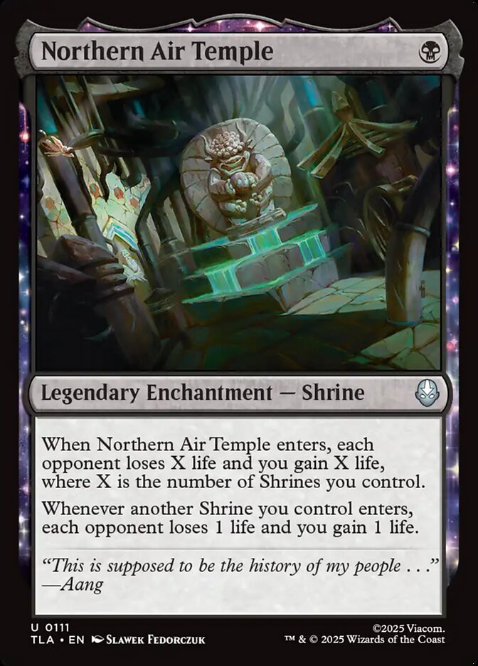 Northern Air Temple card front
