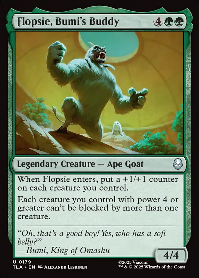 Flopsie, Bumi's Buddy card front